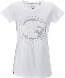 gozoo Game of Thrones Damen T-SHIRT weiss Baumwolle Freizeit TShirt Shirt, Größe:XXL