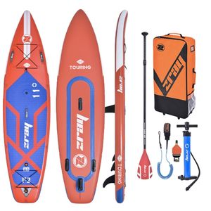 SUP Paddle Inflatable Touring Fury 11' DS Double Layer Fusion + Double Chamber + Option windSUP - Komplettpaket 335x84x15cm