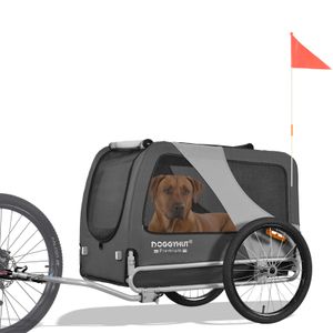 DOGGYHUT® Premium XL Hundefahrradanhänger Hundeanhänger Fahrradanhänger