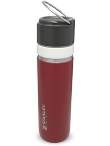 Stanley Ceramivac GO Bottle mit Spritzschutz Edelstahl-Thermosflasche mit CERAMIVAC | Auslaufsicher | BPA-frei | Spülmaschinenfest , 700ml, Cranberry