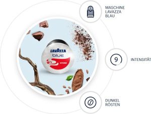 Lavazza Blue Espresso Intenso Kapsel Nr. 509 - 100Stk Kaffee-Kapseln für Kapselmaschine