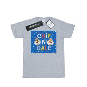 Disney - "Chip N Dale Blue Frame" T-Shirt für Herren BI51003 (S) (Grau)