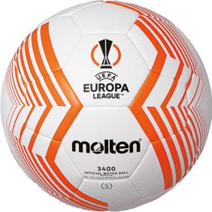 molten Replica Spielball UEFA Fußball Europa League 2022/23 weiß/orange/silber 5