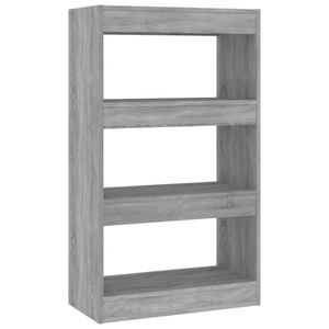 vidaXL Bücherregal/Raumteiler Grau Sonoma 60x30x103 cm Holzwerkstoff