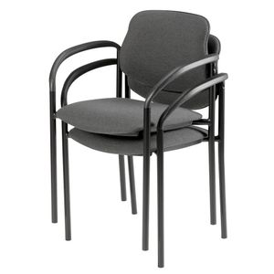2 Nowy Styl Besucherstühle Styl anthrazit Stoff