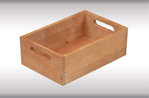 Kesper Aufbewahrungsbox aus Buche, Holzkiste,, 29 x 18,5 x 11 cm
