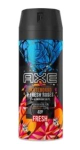 Aroma Spray Axe s Esencí Skateboardu a Čerstvých Růží, 150ml