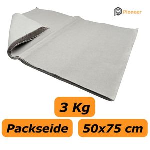 3 Kg Packseide 50 x 75 cm 30g/m² Seiden Papier Packpapier Grau