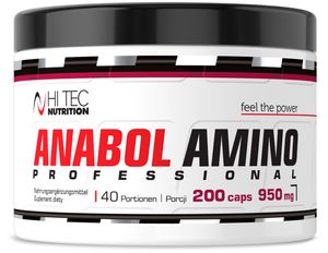 HI TEC Nutrition Anabol Amino Professional - BCAA - 200 Kapseln