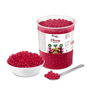 INSPIRE FOOD Kirsche Bubble Tea Perlen - 100% Vegan, Glutenfrei, 1KG