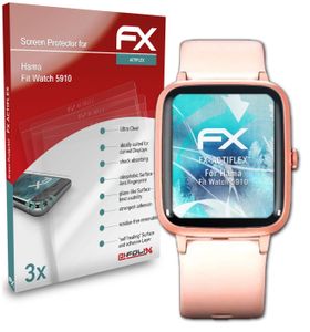 atFoliX FX-ActiFleX 3x Schutzfolie kompatibel mit Hama Fit Watch 5910 Folie