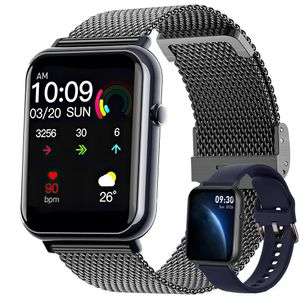 Smartwatch, Smartwatch Damen Herren, 1.69" HD Fitness Tracker Uhren für Android IOS, IP67 Wasserdicht Pulsmesser Schrittzähler Aktivitätstracker