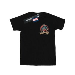Marvel - "Captain America Tattoo Breast Print" T-Shirt für Herren BI51346 (XL) (Schwarz)