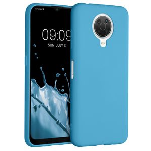 kwmobile Hülle kompatibel mit Nokia G20 / G10 Hülle - weiches TPU Silikon Case - Cover geeignet für kabelloses Laden - Meerblau