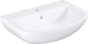 Grohe Bau Keramik Waschtisch, 609 x 442 mm, Hahnloch und Ü berlauf, wandhängend