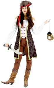 Piraten Kostüm für Damen, Größe:XXL