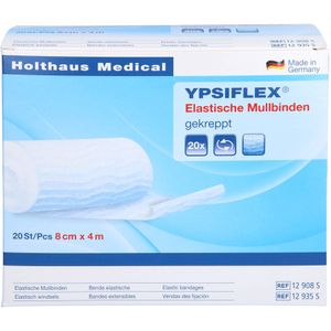 HOLTHAUS YPSIFLEX Elastische Mullbinde Klinikpackung 8 cm x 4 m 20 Stück