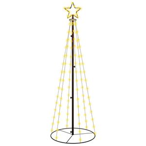 vidaXL LED vianočný stromček v tvare kužeľa teplá biela 108 LED 70x180 cm