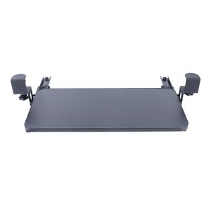 Tastaturauszug Tastaturhalterung Tastaturablage (schwarz) für Schreibtisch Bürotisch Arbeitstisch