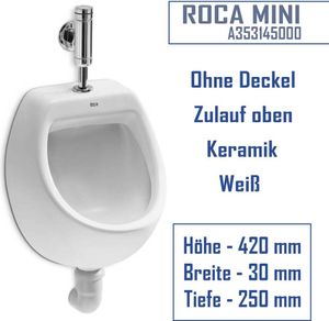 ROCA MINI Pissoir Urinal Zulauf Von Oben Keramik Weiß Modern