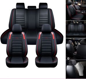 11ks Elegantní potahy autosedaček 5 Seat Complete Set Leatherette Red