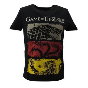 gozoo Game of Thrones Herren T-SHIRT schwarz Baumwolle Freizeit TShirt Shirt, Größe:2XL