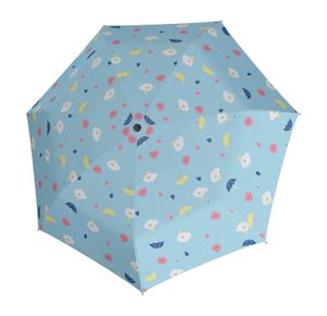 Doppler Mini Rainy Day Schultaschenschirm Regenschirm Kinderschirm, Farbe:Hellblau