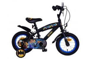 Detský 12-palcový bicykel Batman čierny - bezpečnosť, pohodlie a zábava pre každé dieťa!