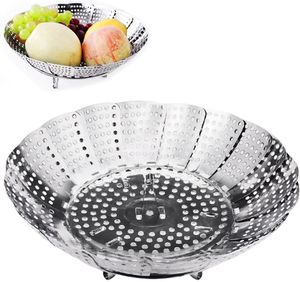 Dampfeinsatz | faltbarer Gemüsedämpfer | Dampfkorb | Obstkorb | Dampfsieb | vegetarisch | vegan | Dampfgarer | schonend kochen | Edelstahl | für verschiedene Töpfe | Gemüse | gesund | individuell | Dünsteinsatz | Wasserdampf | Wasserbad
