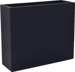 VIVANNO Raumteiler Fiberglas ELEMENTO auf Rollen Kasten, Anthrazit matt - 88x30x75 cm
