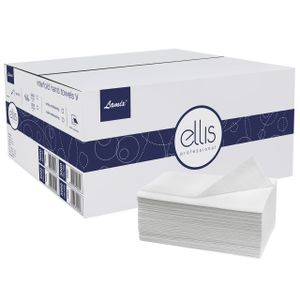 ELLIS Professionelles Papier-Falthandtuch, doppellagig, weiß 3000 Stück