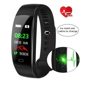 Fitness Tracker HR, Activity Tracker Uhr mit Pulsmesser Wasserdichtes Smart Armband Armband IP68, Schritt Kalorienzähler Tragbarer Schrittzähler