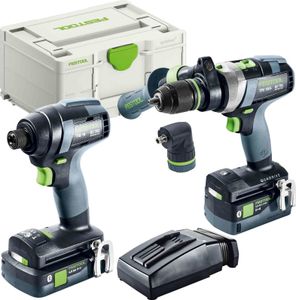 Festool Schrauber- und Bohrer-Set TID 18 5,0/4,0-Set TPC 18/4