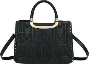 Gallantry, Bedruckte Handtasche für Damen, Schwarz