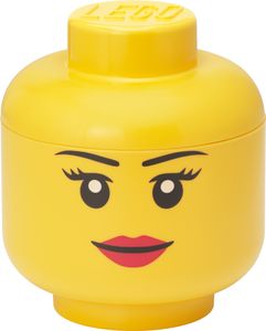 LEGO Aufbewahrungskopf STORAGE HEAD GIRL S 2 Liter gelb LEGO Aufbewahrungskopf STORAGE HEAD GIRL S 2 Liter gelb