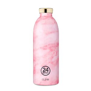 24Bottles Thermosflasche Clima 850ml - Verschiedene Designs, 24Bottles:Pink marble