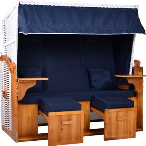 Webavita Strandkorb Marita Ostsee XXL 2,5-Sitzer verschiedene Nachbildung Terrassen Wintergärten Garten