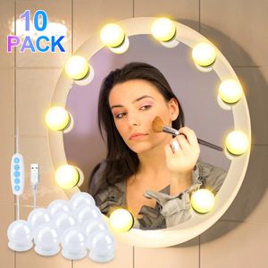 Jopassy LED zrkadlové svetlo 10 LED osvetlenie 360° osvetlenie USB stmievateľné make-up svetlo