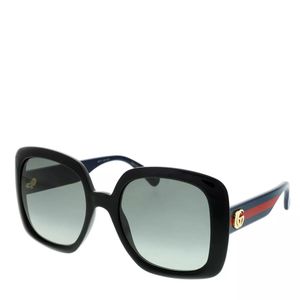 Gucci GG0713S-001 55 Sunglasses Black-Blue-Grey