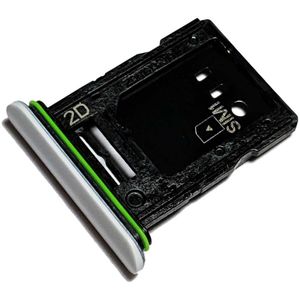 Simkartenhalter und micro-SD Speicherkartenfach für Sony Xperia 10 III (XQ-BT52), Original Ersatzteil, Weiß
