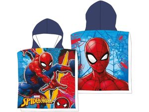 Poncho-Strandtuch mit Kapuze für Kinder 55x110cm Spiderman