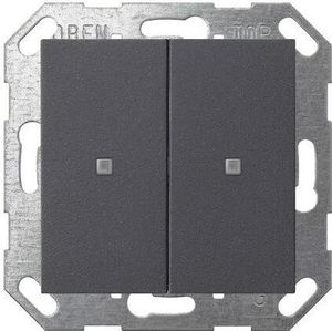 Gira Taster Wippe KNX, 2f, Anthrazit 517328 (517328)