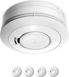 4x Ei Electronics Ei650 Rauchwarnmelder - Rauchmelder mit 10 Jahres Batterie - Bestnote Stiftung Warentest