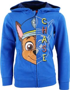 Paw Patrol Chase Kinder Pullover mit Kapuze – 122 / Blau