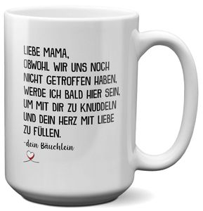 22Feels XL Tasse Schwangerschaft Geschenk Frauen Werdende Mama Mom To Be Kaffeetasse Verkünden Schwanger Baby Geburtstag Weihnachten Muttertag Haferl Geschenkidee Bürotasse