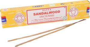 Satya Incense Räucherstäbchen, Indische Räucherstäbchen 15 g - Sandelholz, Gelb, 21*4*2 cm, Indische Räucherstäbchen
