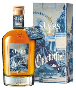 Slyrs Oktoberfest Edition 2021 | Bavarian Single Malt Whisky Bierfass Finish | 0,7l. Flasche in Geschenkbox