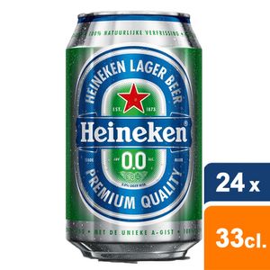 Heineken - Pilsener Alkoholfrei 0,0% (Dosen) - 24 x 33 cl