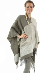 Antonio Cape , Poncho kariert beige Antonio Cape , Poncho kariert beige