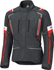 Held 4-Touring II wasserdichte Motorrad Textiljacke, schwarz/rot, M